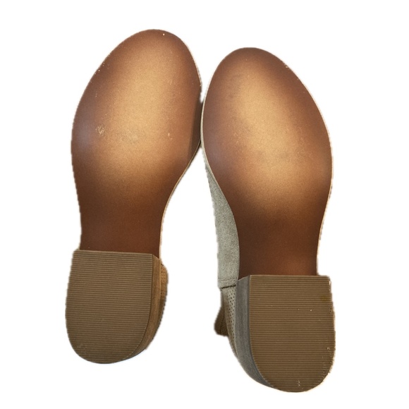 BP. Split Shaft Light Tan Suede Ankle Booties - Picture 8 of 8